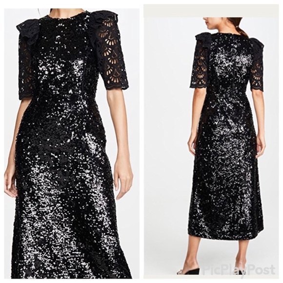 NWT Sea Sequined Midi Dress - Picture 2 of 8